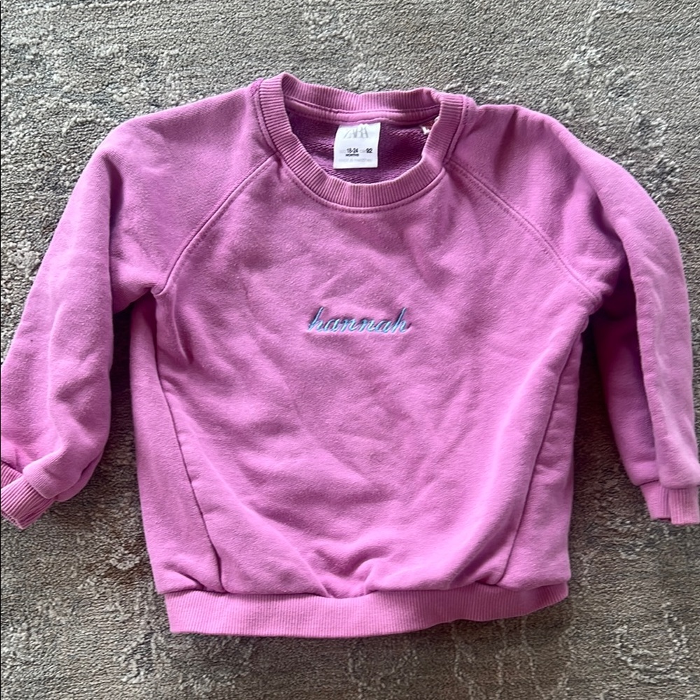 Girls “Hannah” sweatshirt Zara 18-24M